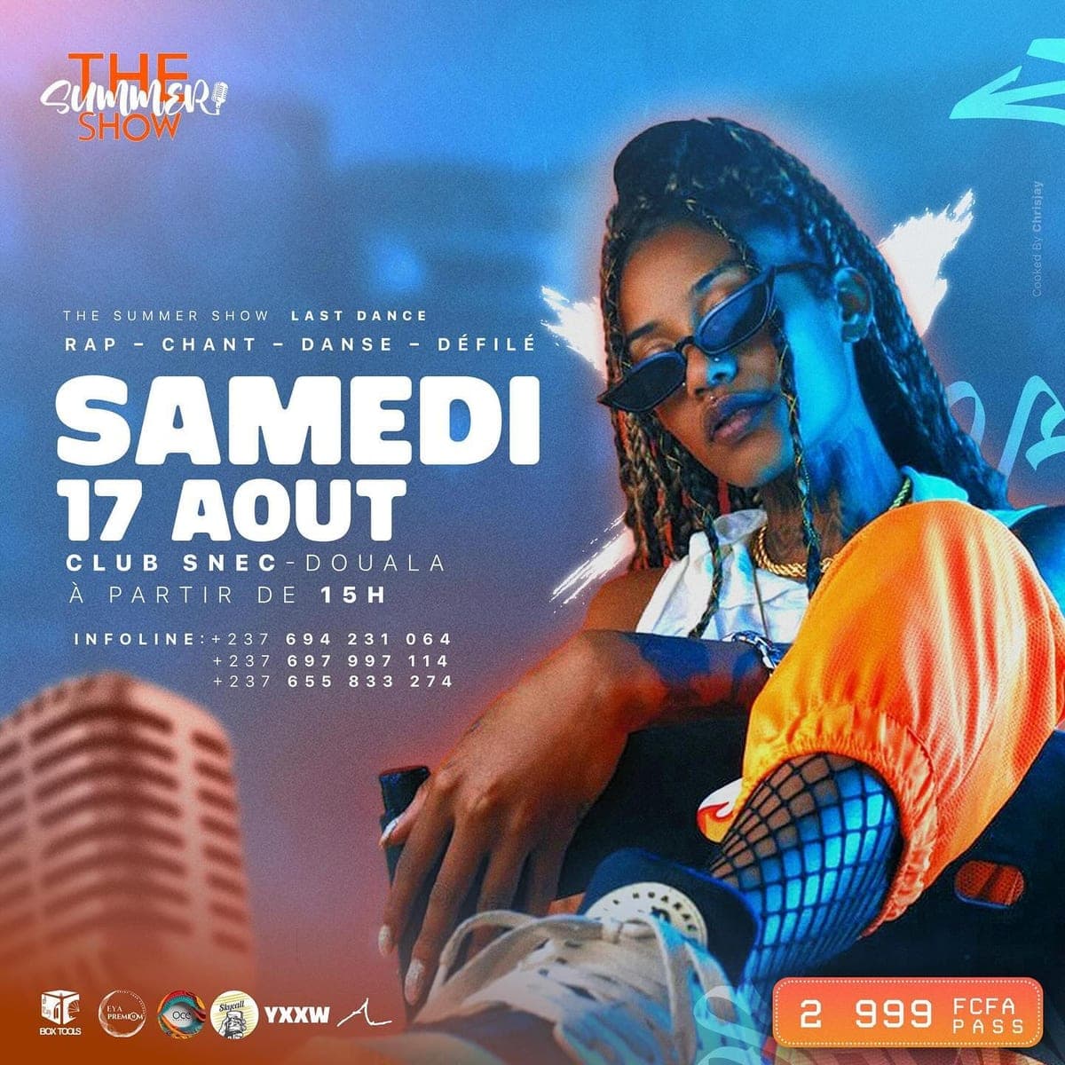 Affiche annonçant la soirée du 17 août 2024 au Club SNEC.